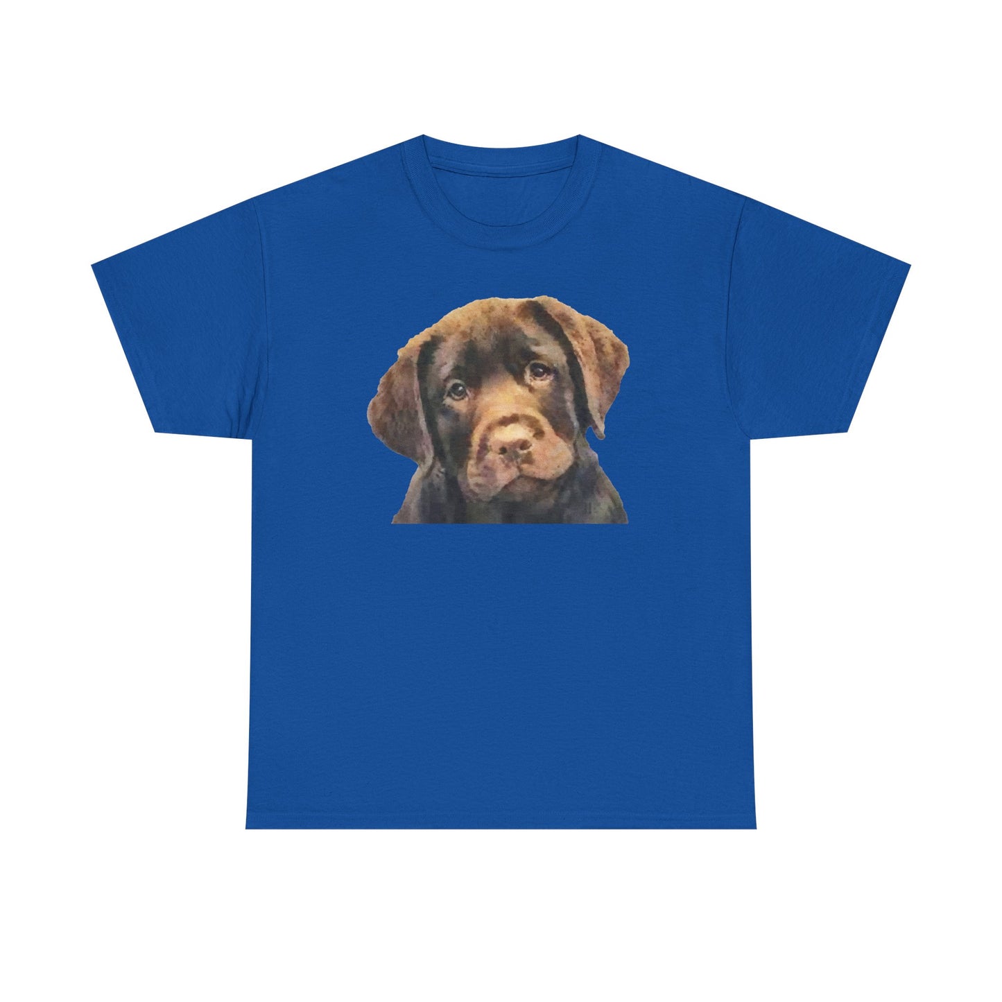 Chocolate Labrador Retriever Unisex Heavy Cotton Tee