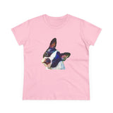 Boston Terrier 'Skipper' Women's Midweight Cotton Tee