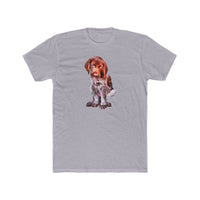 German Short-Hair Pointer 'Benny' Men's Cotton Crew Tee