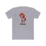 German Short-Hair Pointer 'Benny' Men's Cotton Crew Tee