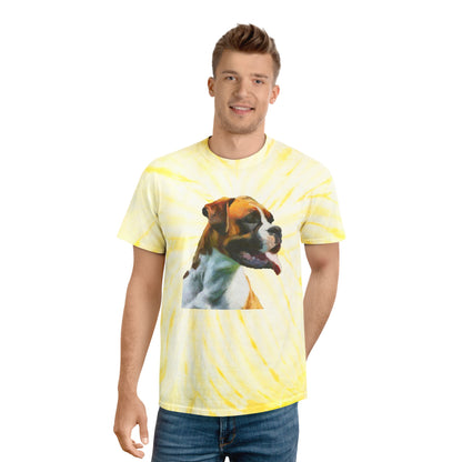 Boxer 'Cooper' Unisex Cotton Tie-Dye Tee - Cyclone Delight
