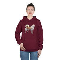 Kishu Ken - Unisex Fleece Lined Pullover Hoodie Sweatshirt