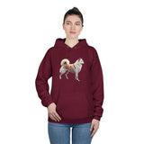 Kishu Ken - Unisex Fleece Lined Pullover Hoodie Sweatshirt