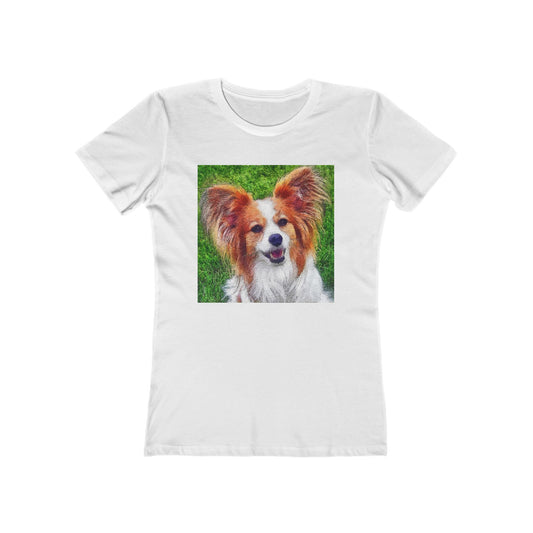 Papillon Women's Slim Fit Ringspun Cotton T-Shirt