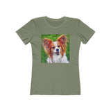 Papillon Women's Slim Fit Ringspun Cotton T-Shirt