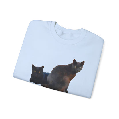 Black Cats 'Sifnos Sisters' Unisex 50/50  Crewneck Sweatshirt