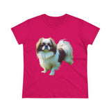 Japanese Chin Women's Midweight Cotton Tee