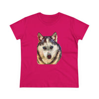 Siberian Husky "Sacha" Women's Midweight Cotton Tee