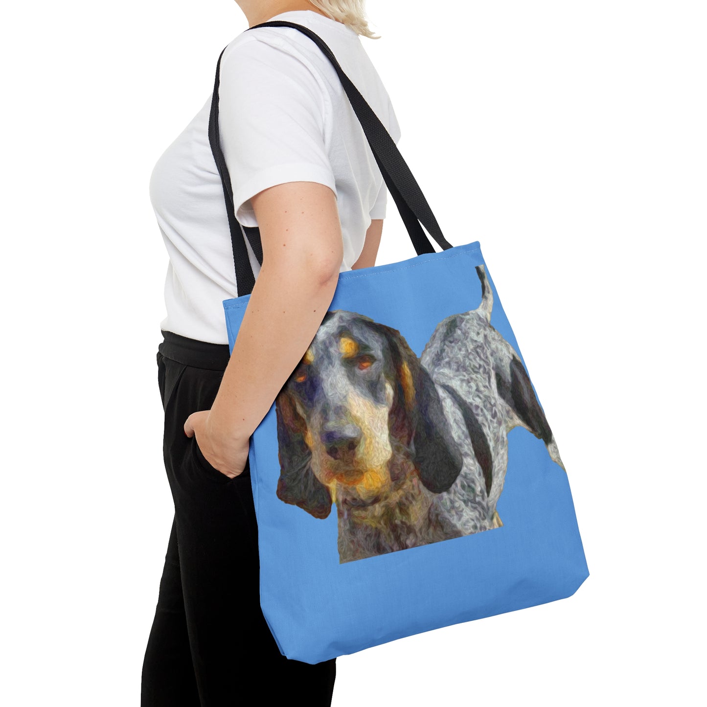 Coonhound Print Beach Tote