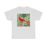 Winter Cardinal  -  Classic Heavy Cotton Tee