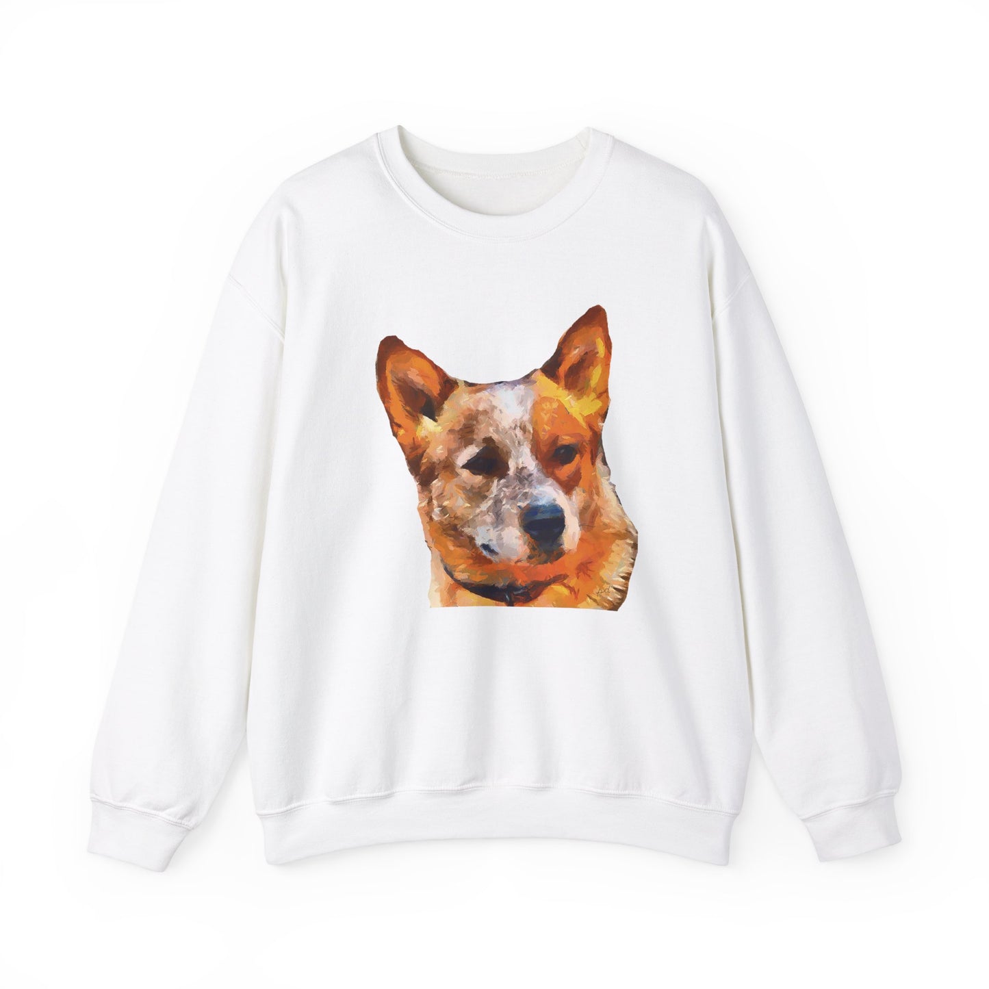 Snuggle Up in Style: Red Heeler - Australian Cattle Dog Unisex Crewneck Sweatshirt