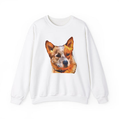 Snuggle Up in Style: Red Heeler - Australian Cattle Dog Unisex Crewneck Sweatshirt