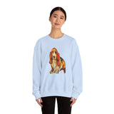 Basset Hound  'Lautrec'  Unisex  Crewneck Sweatshirt