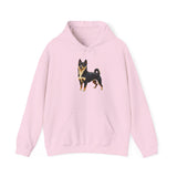 Black & Tan Shiba Inu  -  Unisex 50/50 Hooded Sweatshirt