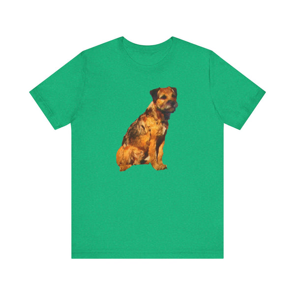 Charming Border Terrier 'Andrew' Unisex Tee