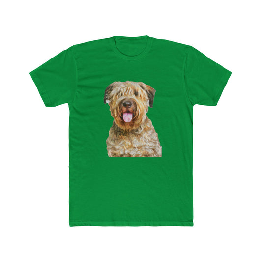 Bouvier des Flandres Men's Fitted Cotton Crew Tee