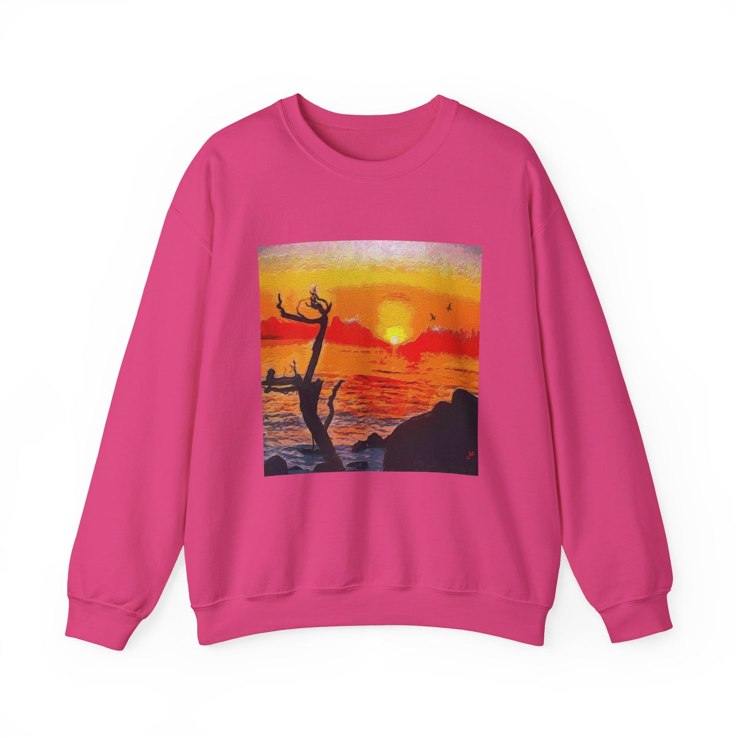 Big Sur Sunset at Pfeiffer Beach - Unisex 50/50 Crewneck Sweatshirt