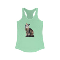 Cat 'Teris of Tinos' Women's Racerback Tank