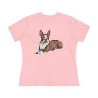 Boston Terrier 'Seely' Women's Relaxed Fit Cotton Tee