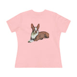 Boston Terrier 'Seely' Women's Relaxed Fit Cotton Tee