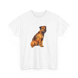 Border Terrier 'Andrew' Unisex Heavy Cotton Tee