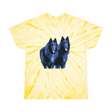 Belgian Shepherds  --  Unisex Cotton Tie-Dye Tee, Cyclone