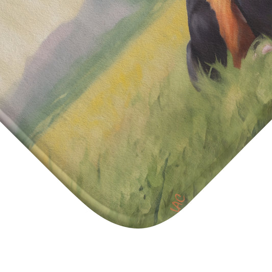 Charming Entlebucher Mountain Dog Bathroom Rug Mat