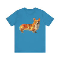 Exquisite Pembroke Welsh Corgi Artistic Painting Unisex Jersey Short Sleeve Tee