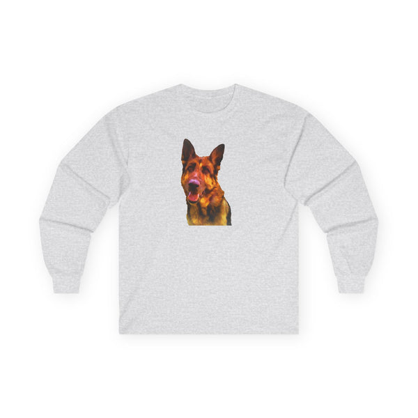 German Shepherd 'Bailey" Unisesx Cotton Long Sleeve Tee