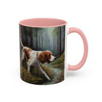 Irish Red & White Setter - Ceramic Accent Coffee Mug  - 2 Sizes