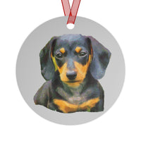 Dachsund 'Doxie 2' Metal Ornaments