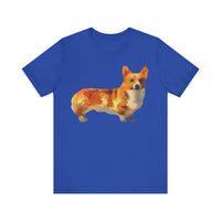 Exquisite Pembroke Welsh Corgi Artistic Painting Unisex Jersey Short Sleeve Tee