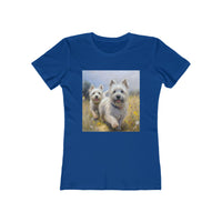 Cairn Terriers - Women's Slim Fit Ringspun Cotton Tee