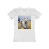 Cairn Terriers - Women's Slim Fit Ringspun Cotton Tee