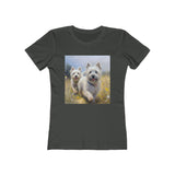 Cairn Terriers - Women's Slim Fit Ringspun Cotton Tee