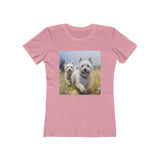 Cairn Terriers - Women's Slim Fit Ringspun Cotton Tee