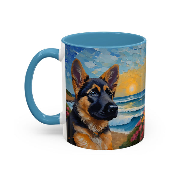 German Shepherd Puppy - Ceramic Accent Coffee Mug  - 2 Sizes