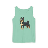 Black & Tan Shiba Inu  -  Unisex  Relaxed Fit Garment-Dyed Tank Top