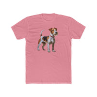 Wire Fox Terrier - Men's Fitted Cotton Crew Tee