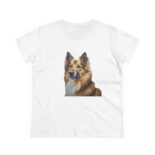 Icelandic Sheepdog Women's Midweight Cotton Tee