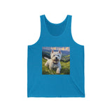 Rebellious Spirit - Westie Artistic Painting Unisex Jersey Tank