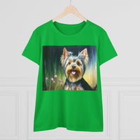 Yorkie #3 Women's Midweight Cotton Tee