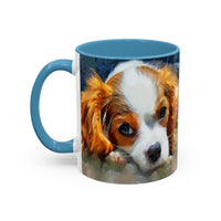 Cavalier King Charles Puppy - Accent Coffee Mug - 2 Sizes