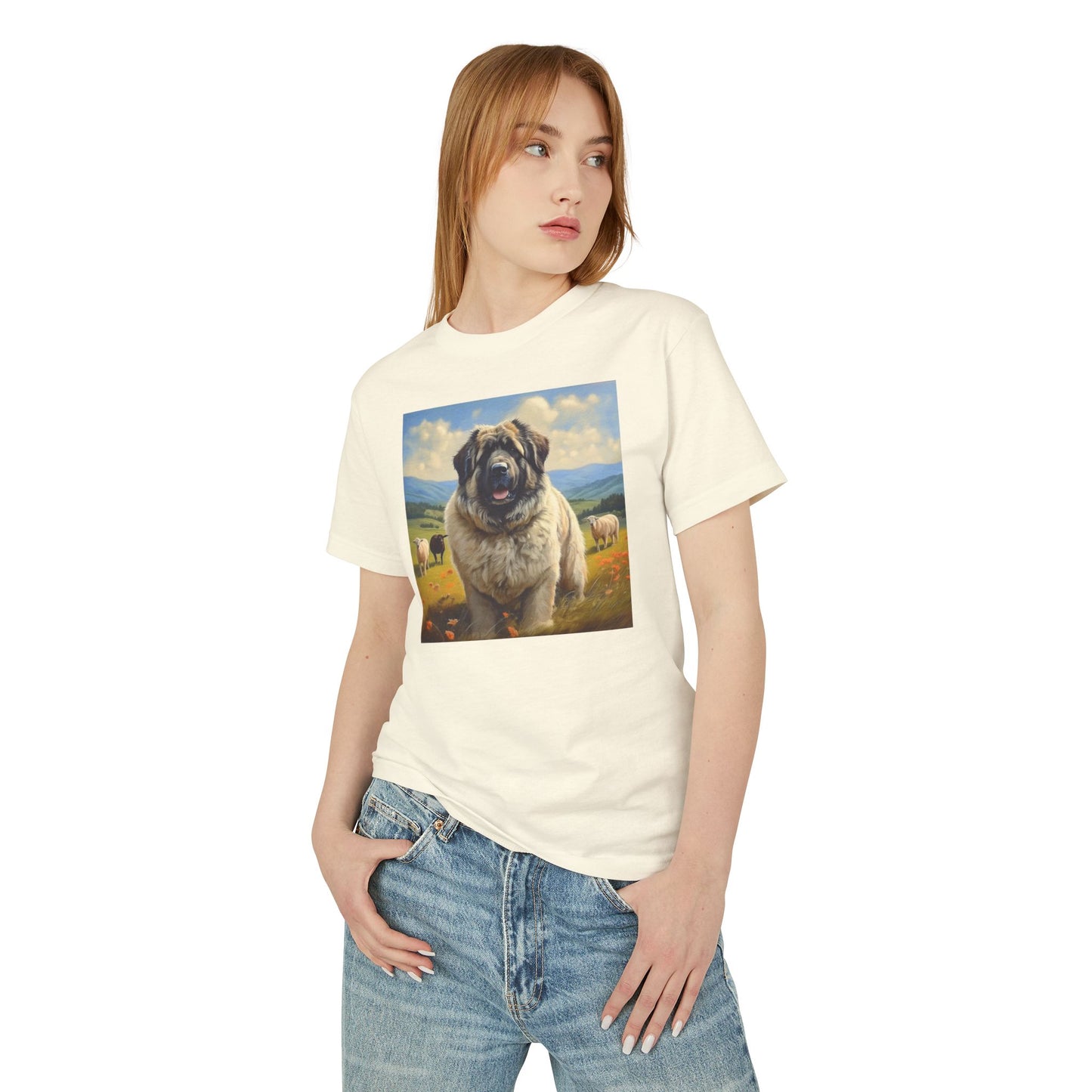 Caucasian Shepherd Dog - Unisex Relaxed Fit Heavyweight Cotton Tee
