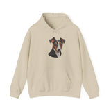 Teddy Roosevelt Terrier Unisex 50/50 Hooded Sweatshirt