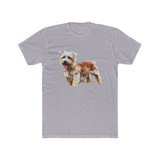 Glenn of Imaal Terrier - Men's Fitted Cotton Crew Tee