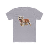 Glenn of Imaal Terrier - Men's Fitted Cotton Crew Tee