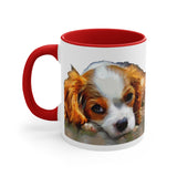 King Charles Spaniel - Accent - Ceramic Coffee Mug, 11oz