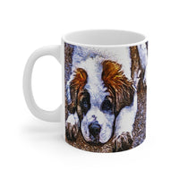 St. Bernard 'Sontuc' Ceramic Mug 11oz - Sip with a Smile!