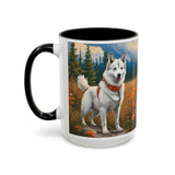 Yakutian Laika Ceramic Accent Coffee Mug (11, 15oz)